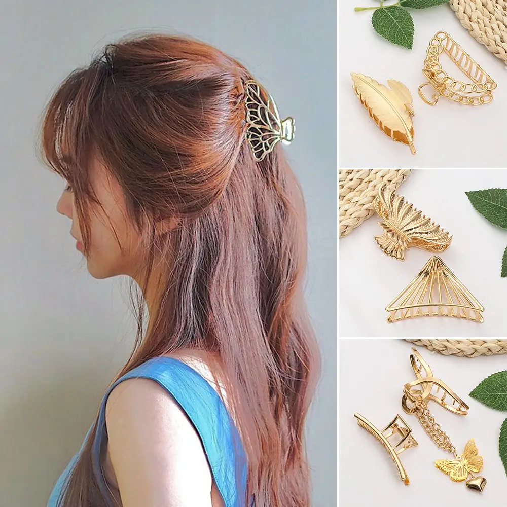 

Элегантные головные уборы в стиле Харадзюку, инструменты для укладки, шпильки для волос, металлический зажим для волос с бабочкой и кисточк...