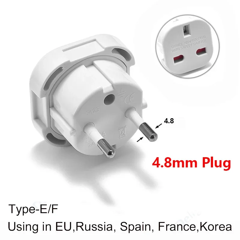 DelightFire Европейский адаптер розетки