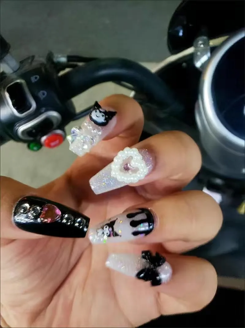 Стразы для ногтей разных размеров 3d кристалл Sanrio Kawaii аниме дамы милые Мультяшные