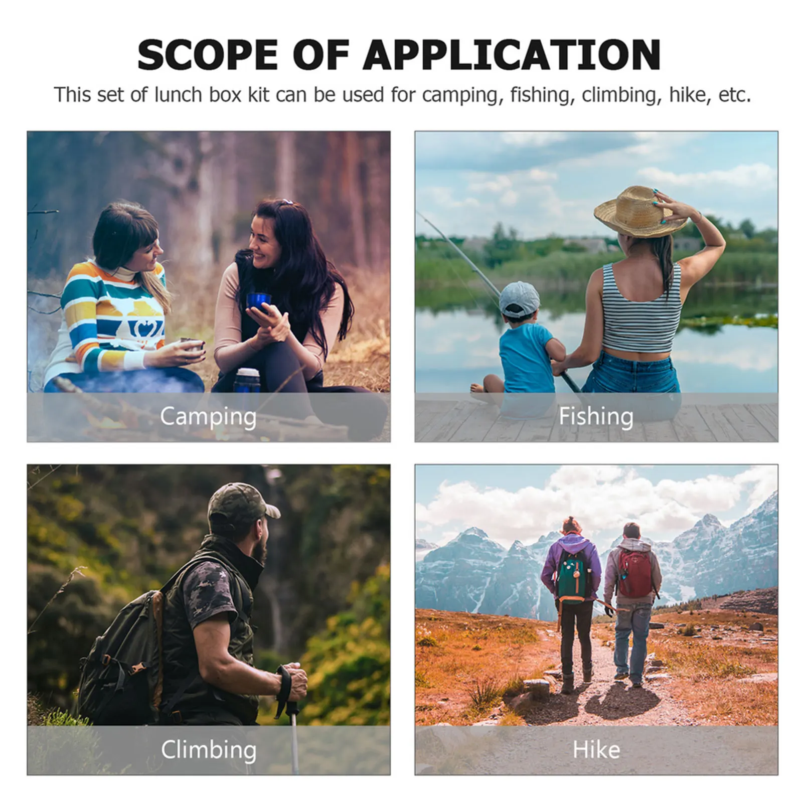 

Алюминиевая посуда для кемпинга, 1600 мл, контейнер для обеда, легкий переносной Ланч-бокс для кемпинга на открытом воздухе, походов, пикника