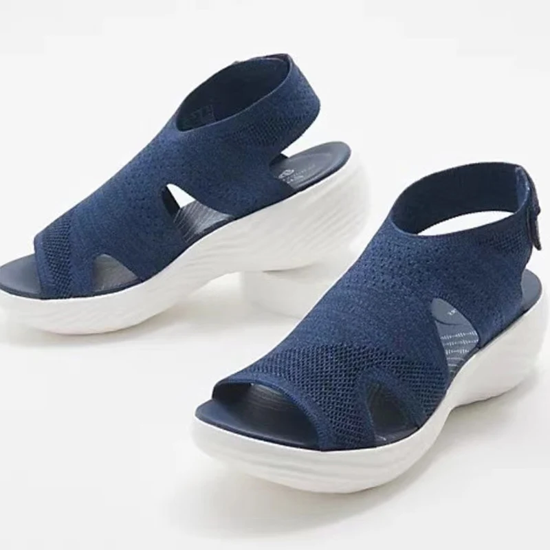 

Sandals Women Wedges Flats Sport Mesh Sneakers Summer 2022 New Women Shoes Fashion Slides Ladies Casual Walking Shoes Zapatos