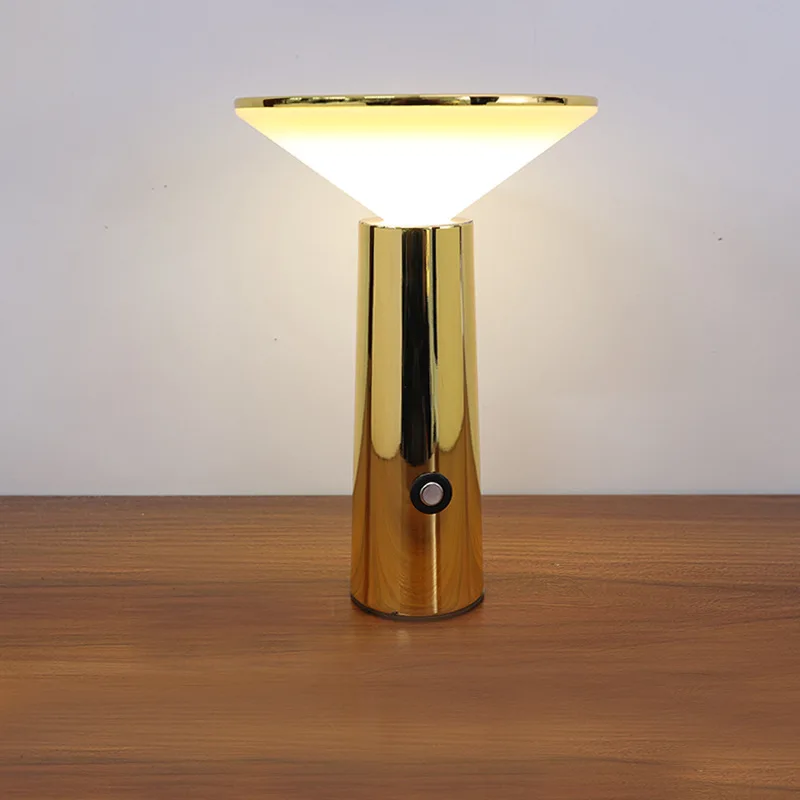

Modern Portable Creative Led Dimmable Table Lamp for Restaurant Bar Hotel Bedroom Bedisde USB Rechargeable Battery Night Light