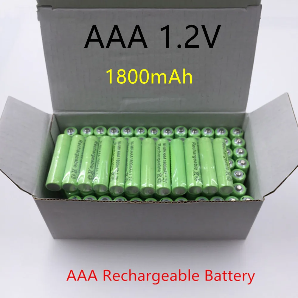 

100% neue AAA 1800mAh Ni-Mh 1,2 V akku AAA batterie 3A akku Ni-Mh batterie für kamera spielzeug