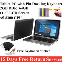 11.6" Tablet PC Flexx 11A With Docking Keyboard 2GB DDR+64GB Windows 10 x5-8300 CPU 1366*768 IPS Dual Cameras HDMI-Compatible