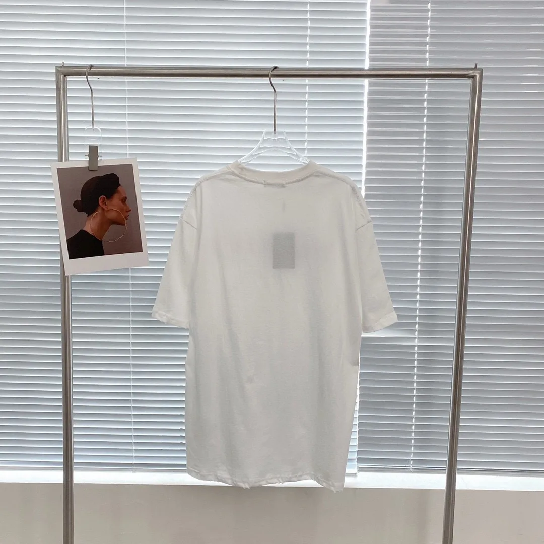 

Women's Spring/Summer 2023 New Tri-color Retro Letter Printing Loose Long Short-sleeved T-shirt