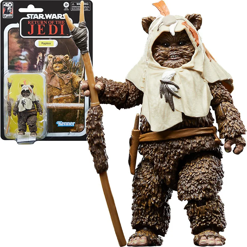 Hasbro Original Star Wars The Black Series Return of the Jedi 40th Anniversary 6-Inch Paploo the Ewok Collection Action Figure