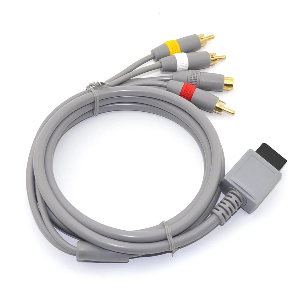 Высококачественный кабель RCA Audio Video S-Video AV для Wii