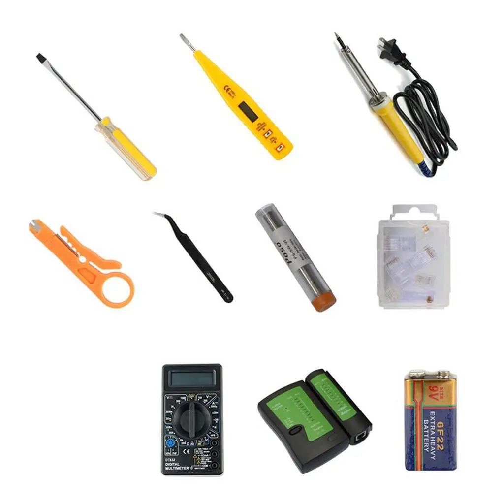 

16 In 1 Network Repair Tool Kit Cable Crimper Plier Wire Stripper