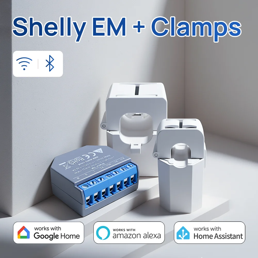 

Измеритель энергии Shelly EM + Clamp Domotica