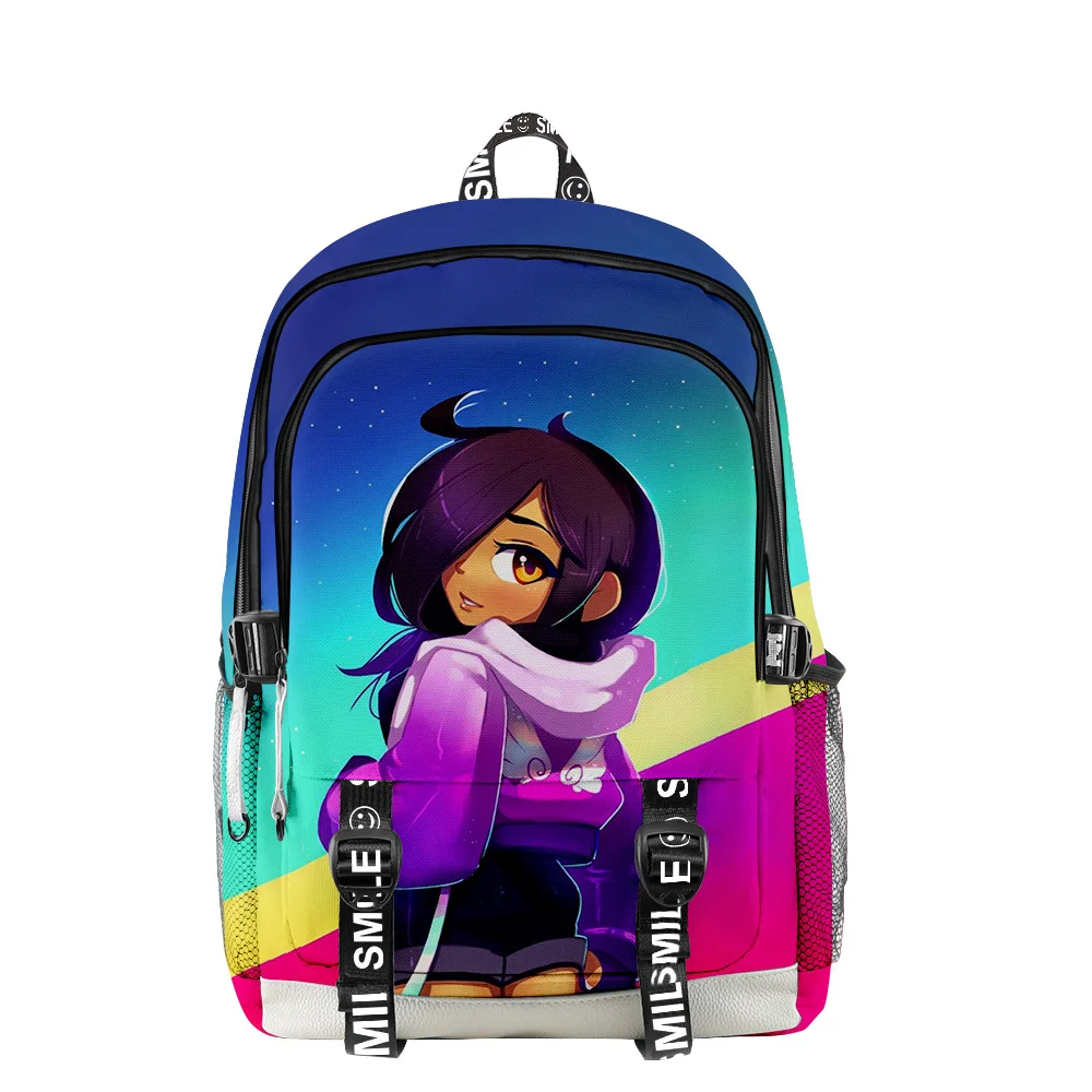 

Hot Fashion Aphmau merch Oxford Backpack 3D Multi Zipper Casual Student large-capacity Boy girls school bag