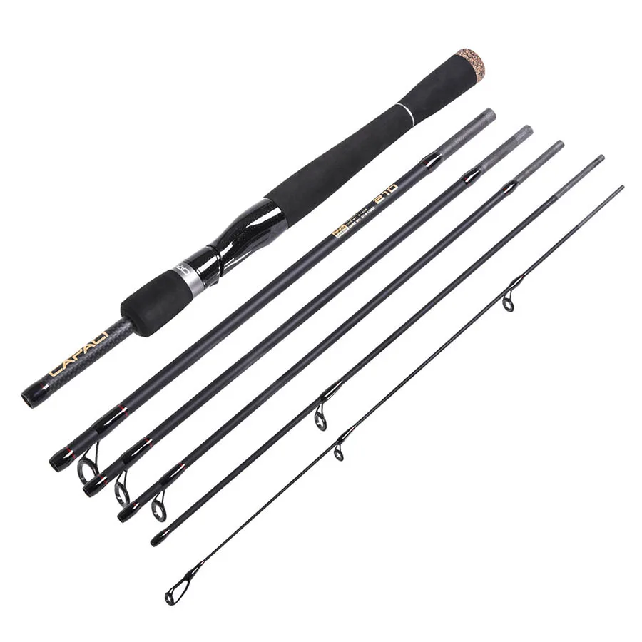 

Fast Action Travel Fishing Rods 6/7 Section Casting Spinning Rod 6.9ft-8.86ft ML Power Fish Poles For Saltwater Freshwater