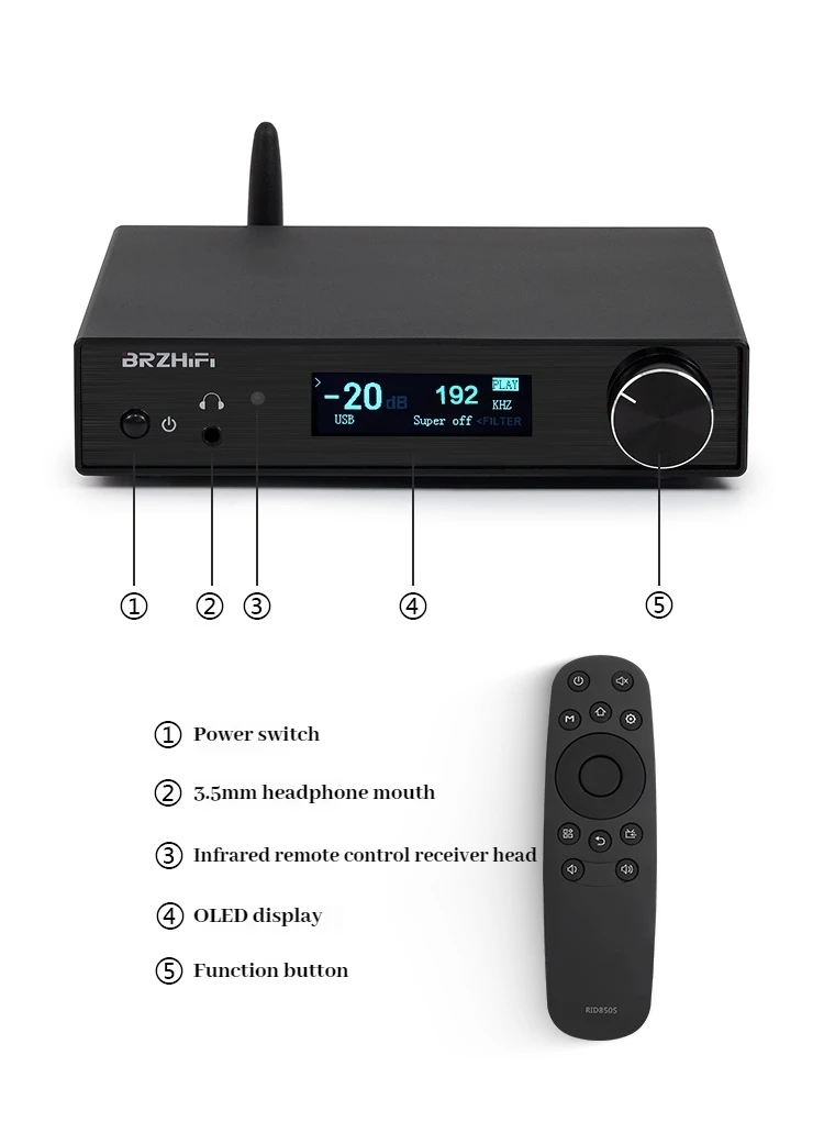 Декодер AMXEKR SU10 HIEND-level AK4499EX AK4493S DAC HiFi Fever Bluetooth 5 3 OPA1612 + OP604 Op Amp домашний кинотеатр