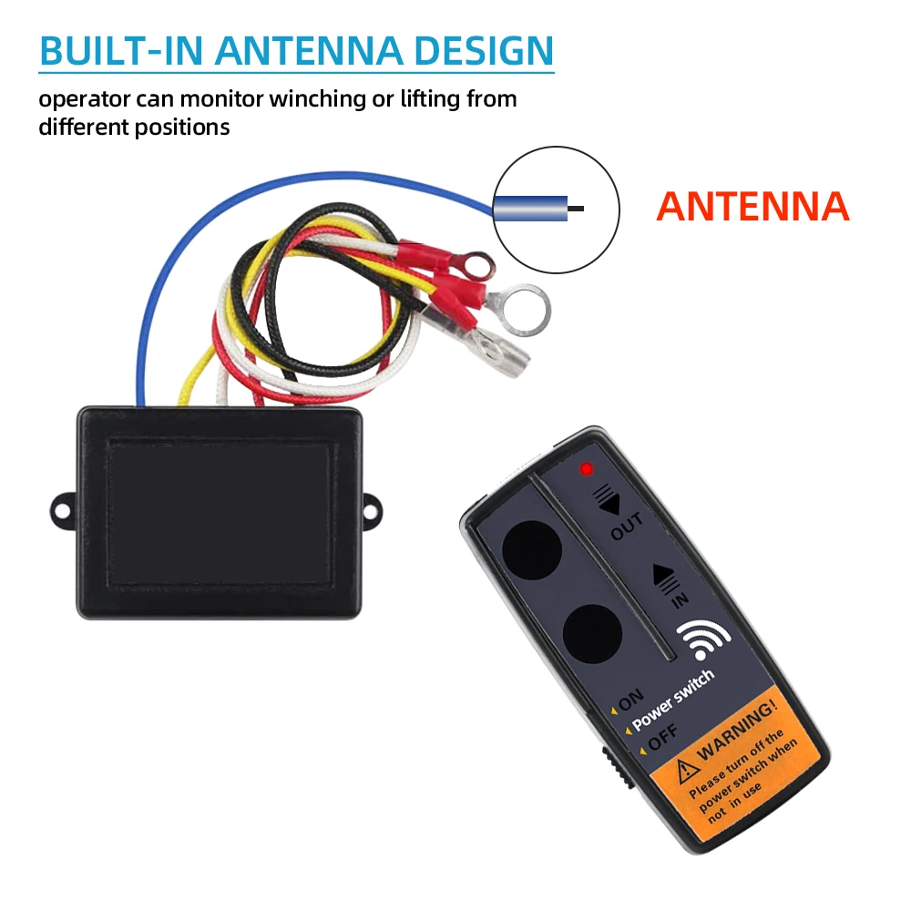 

Car Hand Held Digital Wireless Winches Remote Control Recovery Kit 2.4G 164FT With Manual Transmitter For 12V 24V Car Jeeps SUV