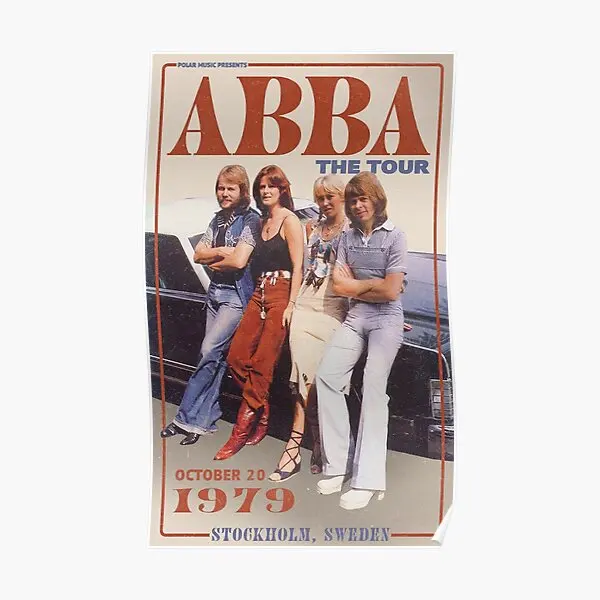 

Винтажный постер Ab Ba The Tour, современное искусство, забавная картина, комнатная живопись, украшение, винтажная домашняя Настенная роспись без рамки