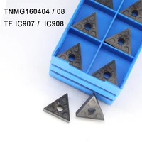 tnmg160404 tnmg160408 tf ic907 ic908 carbide insert external turning tool cnc lathe metal blade for tnmg