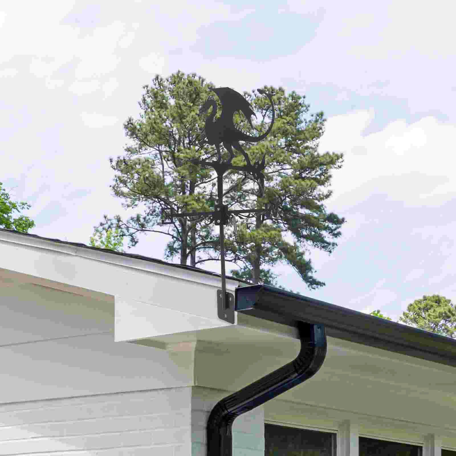

Farmhouse Weather Vane Roof Mount Wind Direction Indicator Halloween Weather Vane Roof Decor