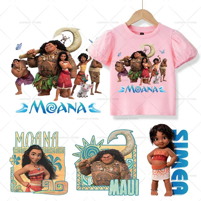 Виниловые наклейки для одежды MINISO Moana 2