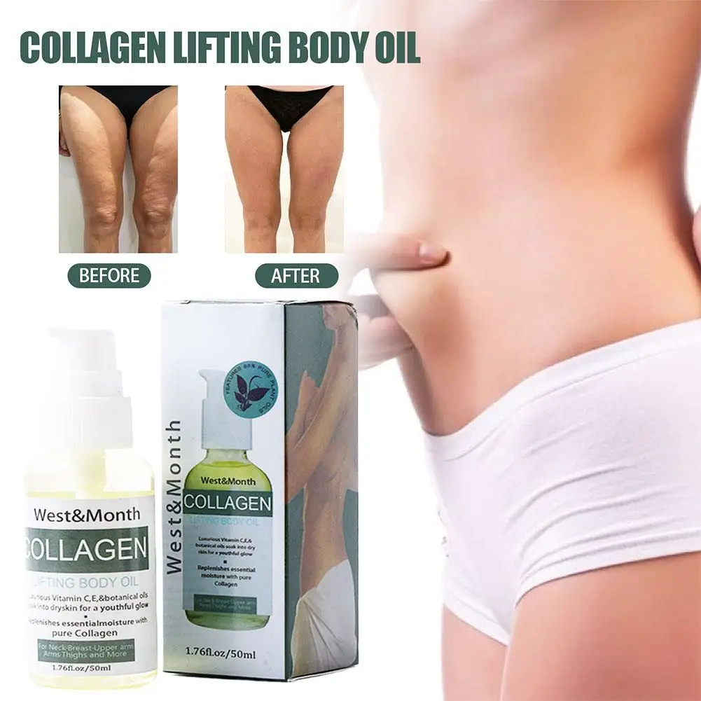 

Collagen Lifting Body Oils Firming Slimming Tightening Breast Buttock Moisturizing Shape Abdomen Skin Repair Slim Down Care Oil