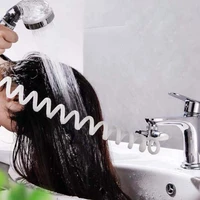 pressurized shower head high pressure water saving perforated free bracket hose adjustable bathroom accessories shower set