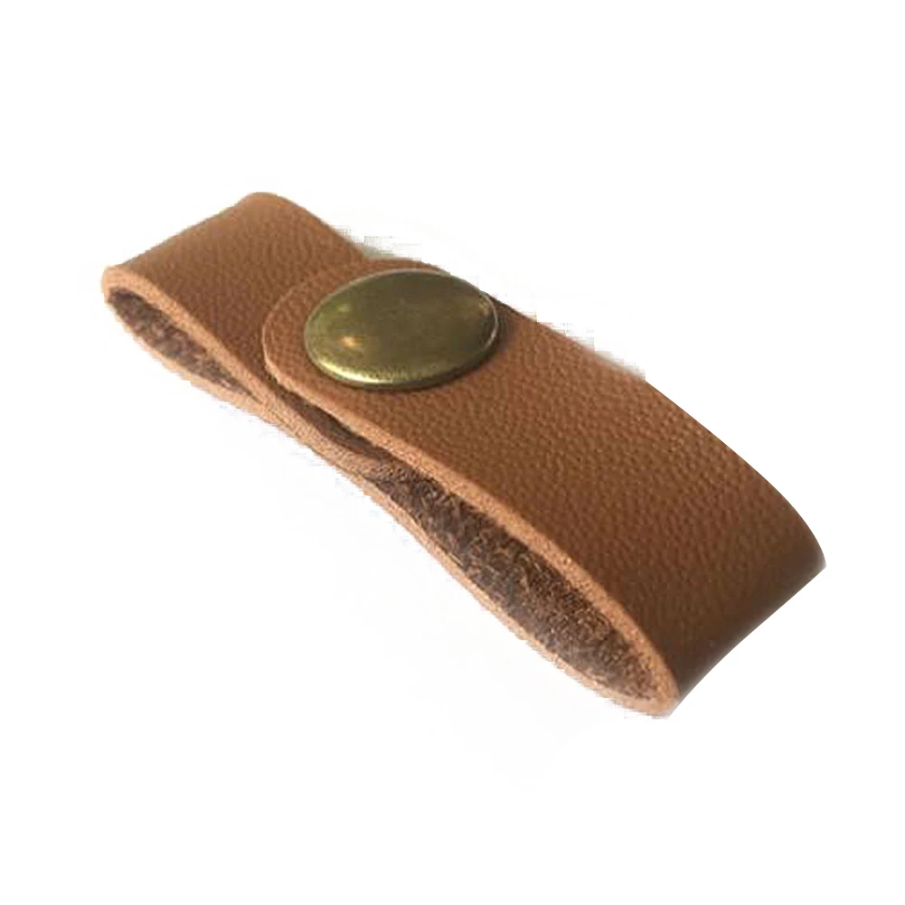 Genuine Leather Cable Clip Earphone Cord Holder Buckle Cable Winder Cable Wire Organizer For Phone USB Charger Data Lines