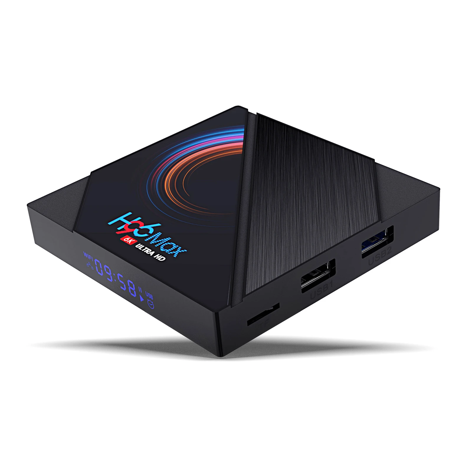 

Brand New H96 Max H616 Android10.0 TV Box 2.4G 5G Dual Band WiFi + BT4.0 Quad-Core TV Box With IR Remote EU Plug 4GB+64GB