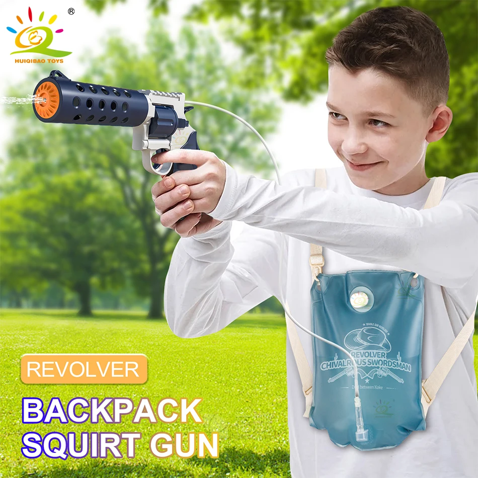 Электрический Автоматический водяной пистолет рюкзак для стрельбы в воде летняя