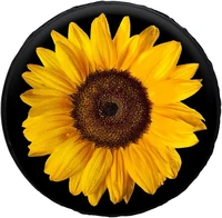 large yellow sunflower printed spare tire cover universal wheel covers for diameter 60 89cm spare tire cover fit most vehicle