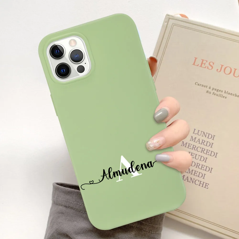 

Personalized Customized Fashion Name Phone Case Suitable for iPhone 14 13 12 11 X XS Pro Max Plus Silicone Large Letter