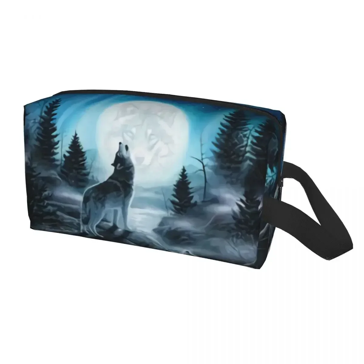 Kawaii Resentment Of The Wolf дорожная косметичка для женщин макияжа животных хранения