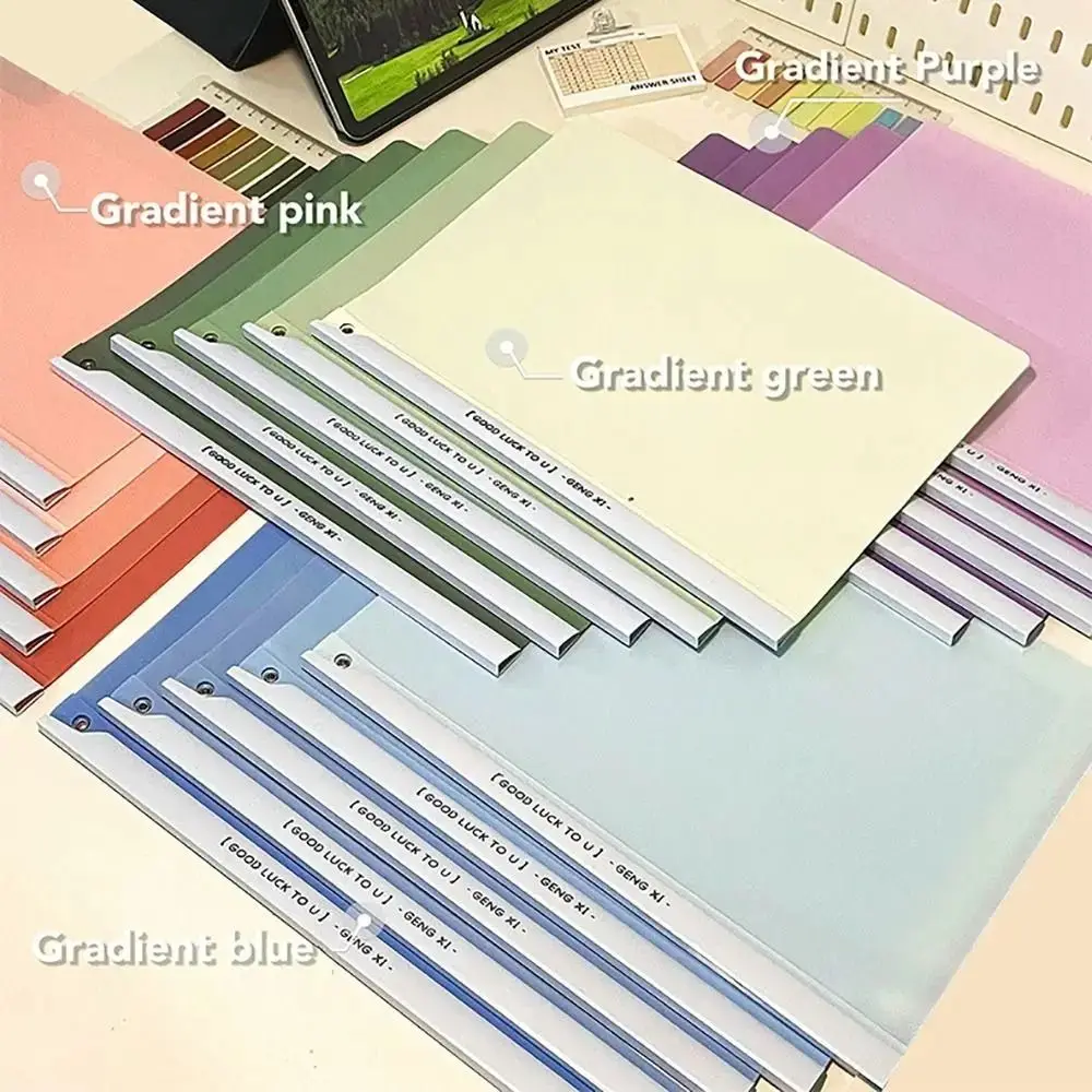 Градиентная папка Morandi Color A4 водонепроницаемая зажим для тяги большой емкости