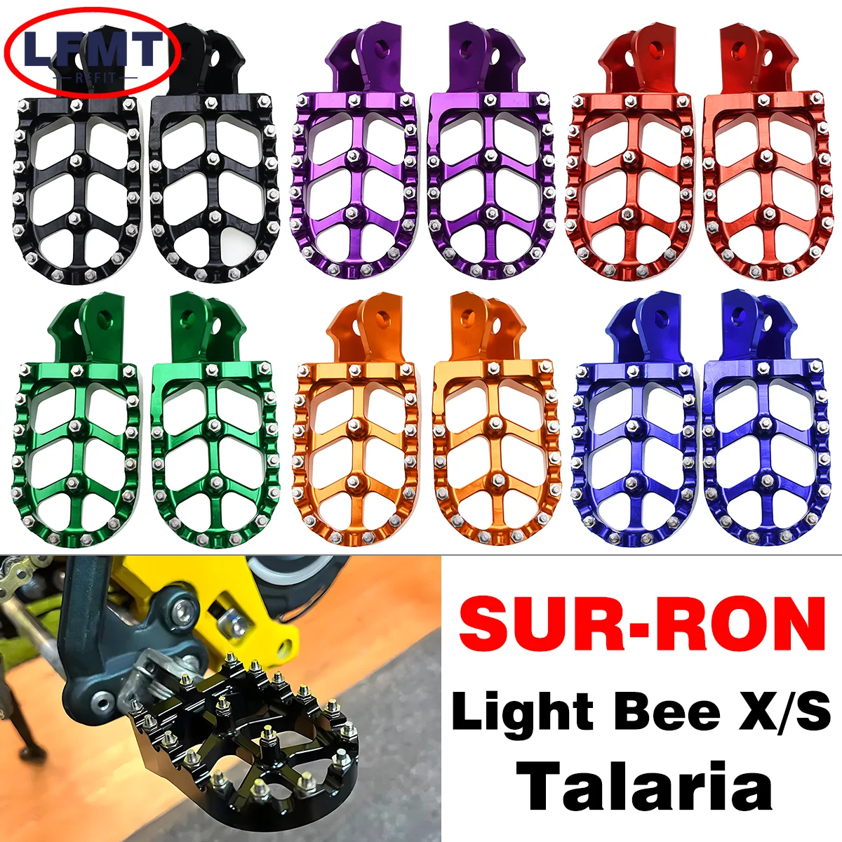 Подножки для внедорожного электрического мотоцикла подножки педалей кронштейн