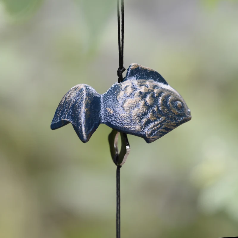 

Японский чугунный ветряной колокольчик SUKASHING Золотая рыбка