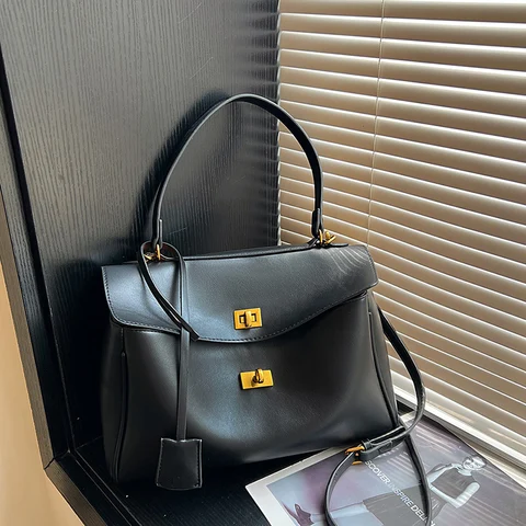 Сумка женская сумка женская через плечо Фирменные сумки на плечо, женские сумки из мягкой искусственной кожи, однотонные сумки-шопперы большой вместимости, 2025 год, дизайнерские сумки