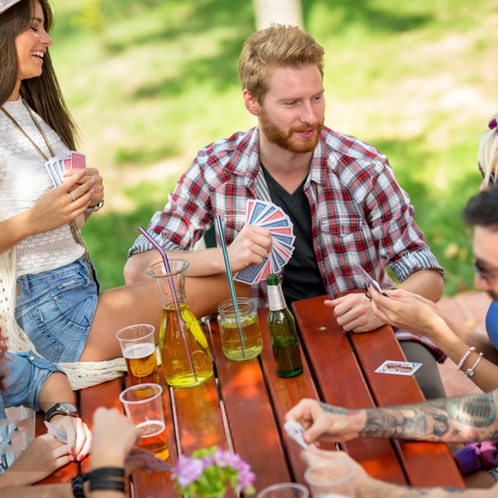 4 шт. соломинки из нержавеющей стали с чистящей щеткой