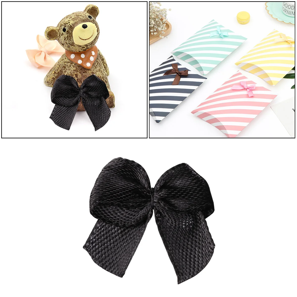 

Bows Bow Ribbon Hair Mini Crafts Satin Handmade Craft Ornaments Accessories Tie Gift Girls Package Wrapping Maker Tiny Pinwheel