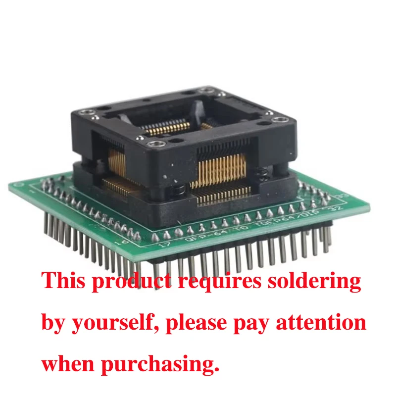 Адаптер HC05 HC08 QFP64 используется для ETL программатора XPROG M Auto ECU Prog работает идеально