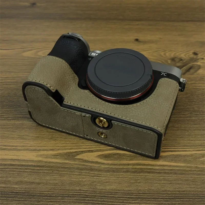 Получехол для камеры A7CII основание из искусственной кожи Sony A7C2 A7C Mark II защитная