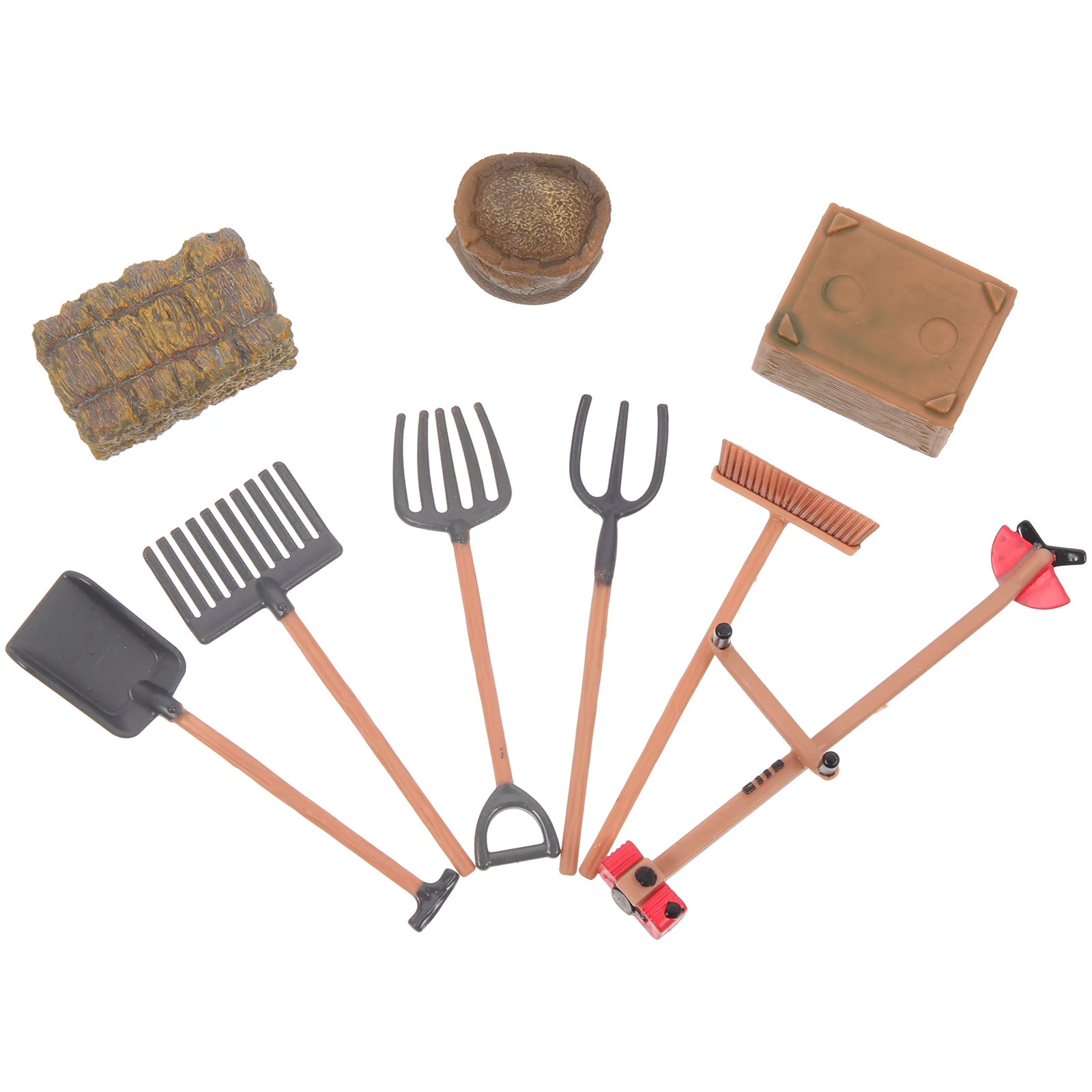 

Simulation Farm Tools Decorative Mini House Toy Garden Miniature Model Fun Adornment