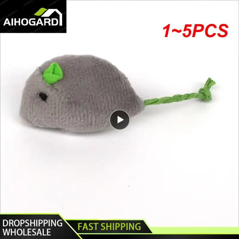 

1~5PCS Pet Toy Catnip Mice Cats Toys Fun Plush Mouse Cat Toy For Kitten Colorful Cute Plush Interactive False Mouse Pet Cat