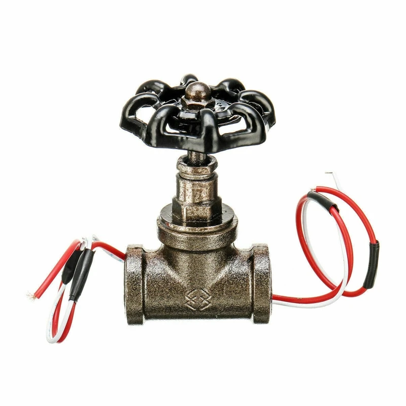 

1/2 Inch Stop for Valve Light Vintage Steampunk Switch with Wire for Water Pipe Lamps Loft Style Iron for Valve Vintage