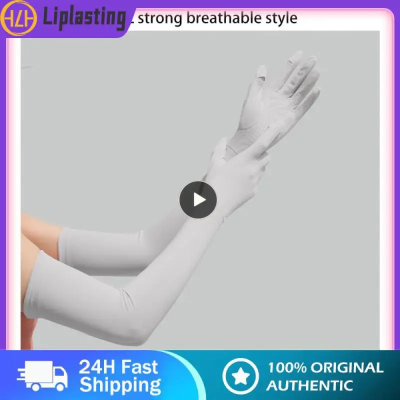 

1 шт. длинные солнцезащитные перчатки портативные летние УФ-стойкие эластичные устойчивые к ультрафиолетовому излучению раскладные рукава