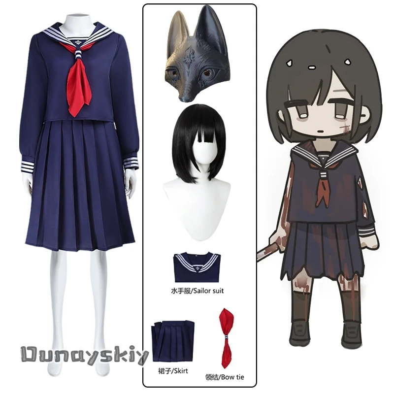 Фото Игра Silent Cosplay Hill F F Fukahagi Chizuru Школьная форма Костюм {Hemera}Hill Хэллоуин Топы для ролевых игр Юбка с галстуком Носки Takerlama №1