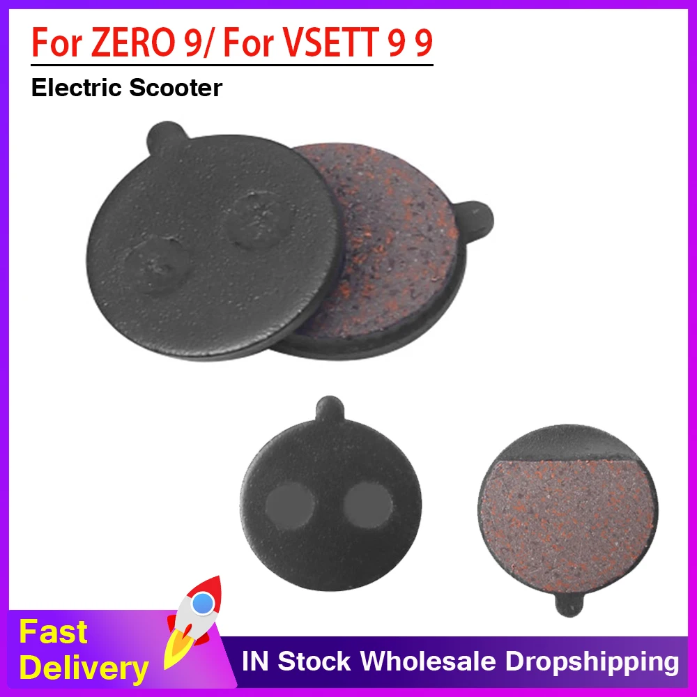 

1/2Pairs Universal Composite Ceramics Metal Disc Brake Pad for VSETT 9 9/ for ZERO 9 Rear Caliper for Electric Scooter