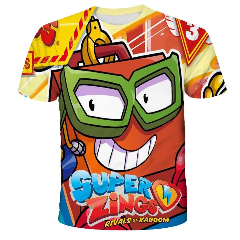 

Super Zings T Shirt Kids Toddler Anime Game Streetwear Short Sleeve Children's T-Shirt Superzings Tshirt Children Clothes Tops