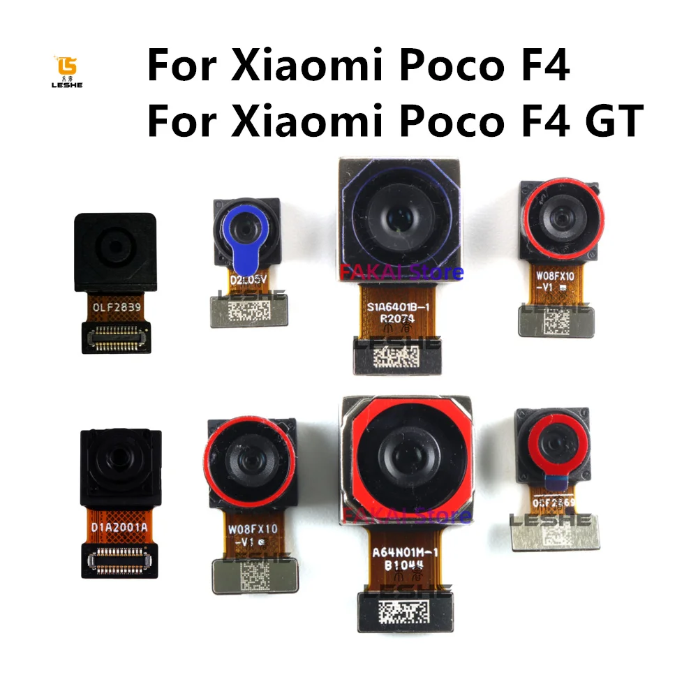 

Original Front Rear Back Camera For Xiaomi Poco F4 / F4 GT Facing Camera Module Flex Cable Replacement Spare Parts