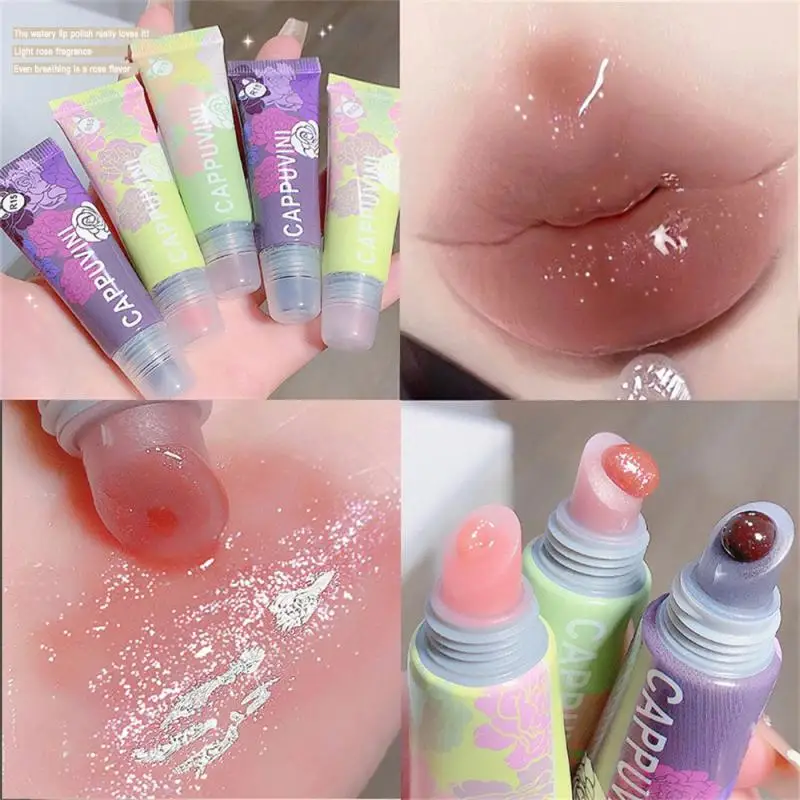 

Moisturizing Essence Lip Gloss Plumping Lip Gloss Lip Plumper Glitter Nutritious Liquid Lipstick Mineral Oil Lip Care Lipgloss