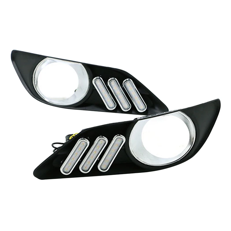 

Car LED Daytime Running Lights Fog Lights Front Bumper Turn Signal Lights For Toyota Camry 2006-2008
