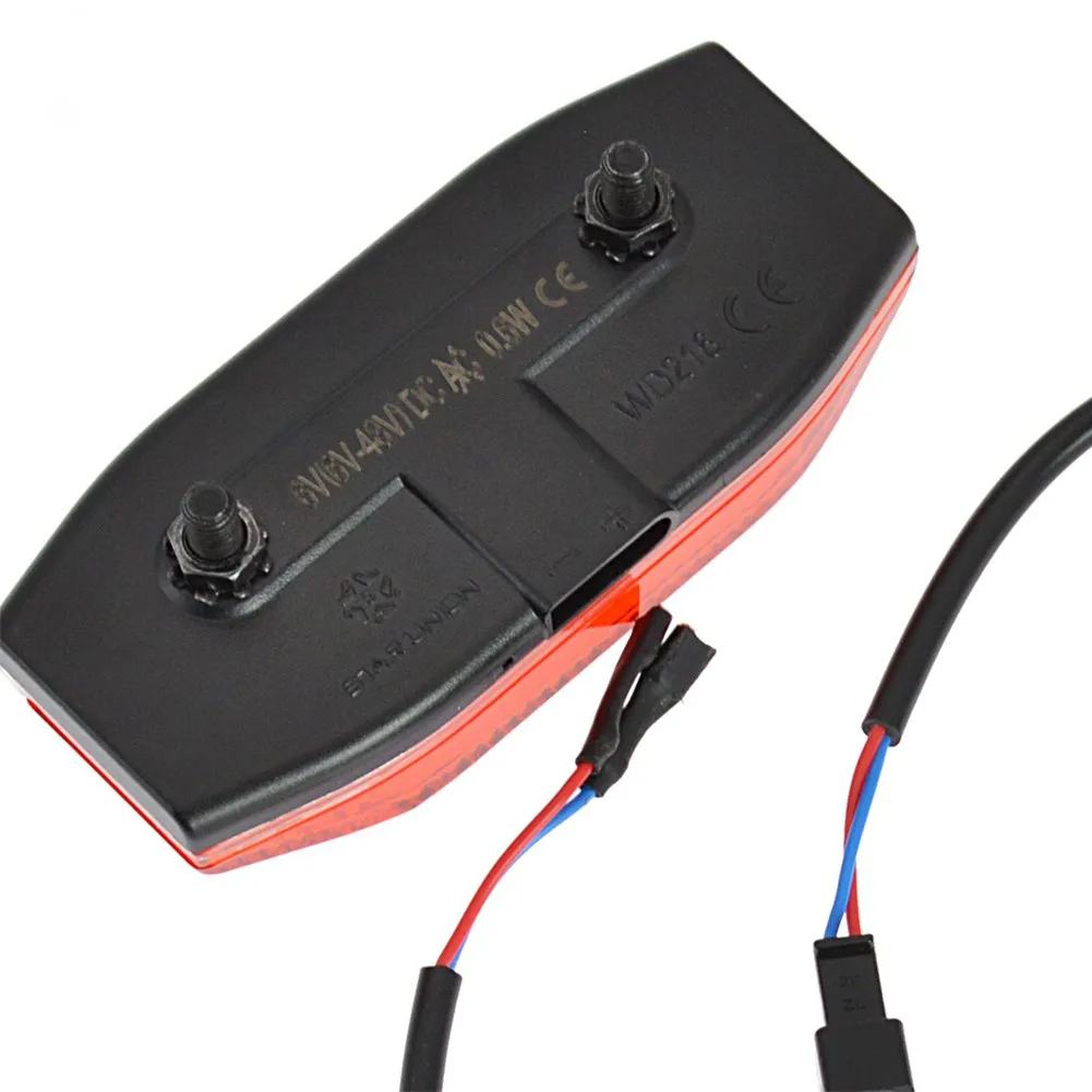 

6-48V Electric Bicycle Ebike LED Rear Light Taillight Lamp Waterproof Bike Light For MTB Road Bike Cycling Taillight