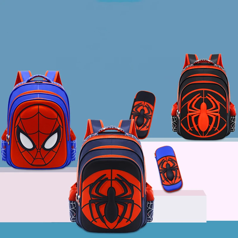 Case Captain America Children Cute Anime Figure Backpack Boys Primary Kids Kindergarten Gift