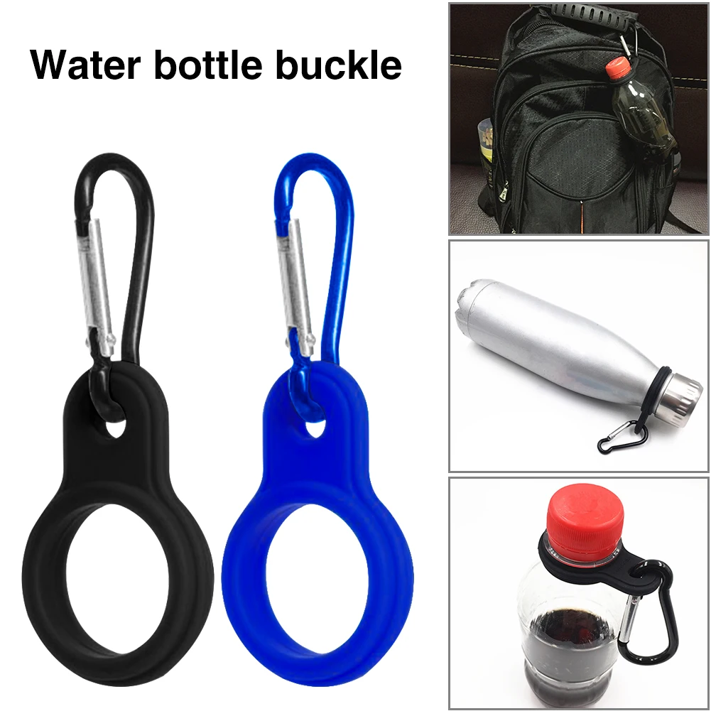

Outdoor Kettle Buckle Hook Carabiner Camping Tools Silicone Water Bottle Holder for Family Outdoor Camping Accessories